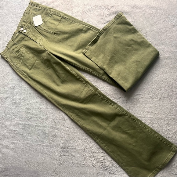 Altar'd State Denim - NWT Altar'd State Harlow Flare Bell Bottom High-Rise Jeans Olive Green Sz 29